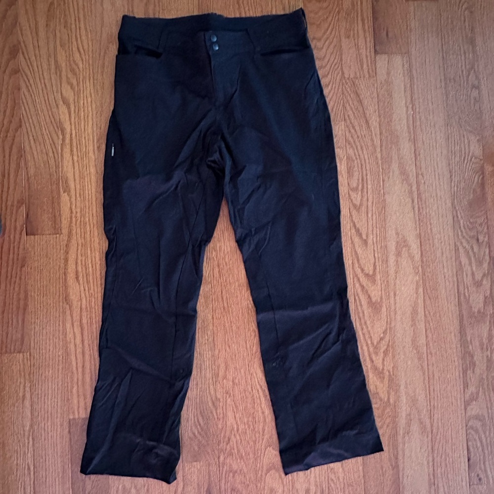 The North Face Nylon Pants Black 14 Roll Cuff Snaps Side Pocket